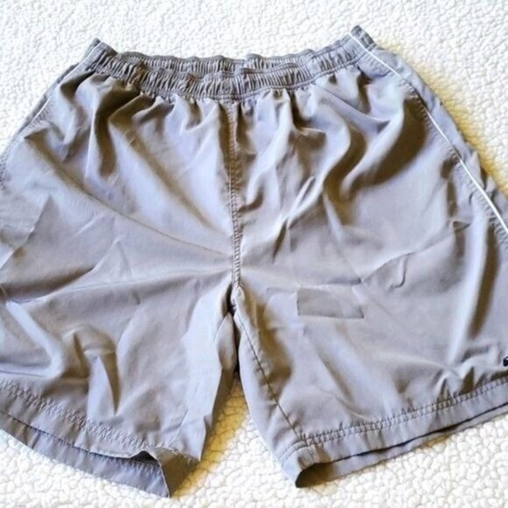 Reebok Mens Gray Athletic Running Shorts Mesh Lined XL 2XL
